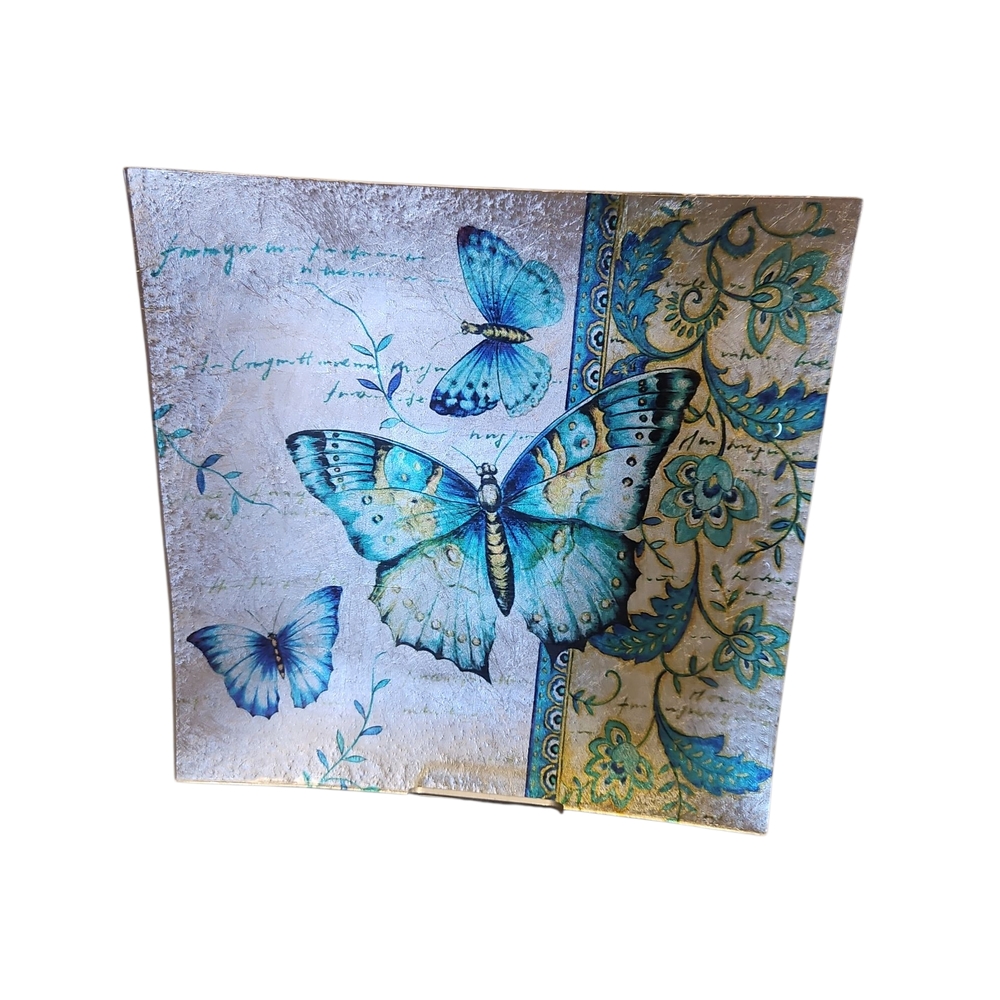 Blue Butterfly platter